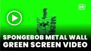 Spongebob Metal Wall Green Screen