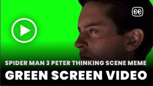 Spider Man 3 Peter Thinking Scene Meme Green Screen