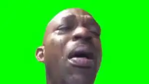 Black Guy Crying Meme Green Screen download