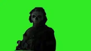 COD Ghost meme green screen download
