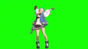 GGST Bridget Taunt Green Screen download