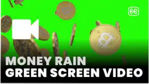 money rain green screen