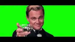 Leonardo DiCaprio Cheers Scene