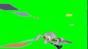 SpongeBob Squidward Lifting Platform Green Screen download