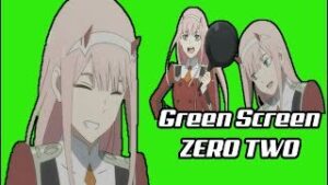 Zero two happy moments Green Screen download