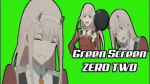 Zero two happy moments Green Screen download