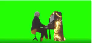 Danila Bolshakov Burning Piano Green Screen download
