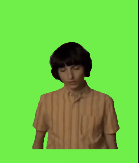 Finn Wolfhard Snapping His Fingers Green Screen download