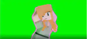 Minecraft Alex Dance Green Screen download