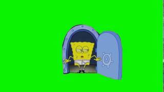 SpongeBob Opening Door Green Screen download