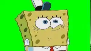 Spongebob Blinking Green Screen download
