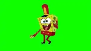 Spongebob Dancing Band Green Screen download