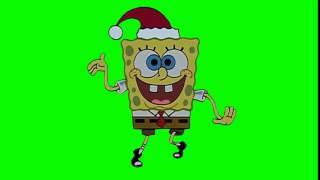 Spongebob Dancing Christmas Green Screen download
