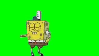 Spongebob Walking Green Screen download