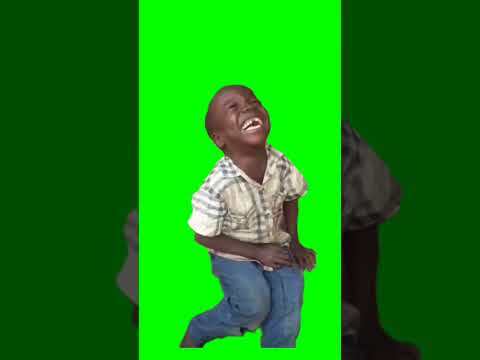 African boy crying then laughing meme Green Screen download