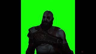 Kratos looks back Green Screen download