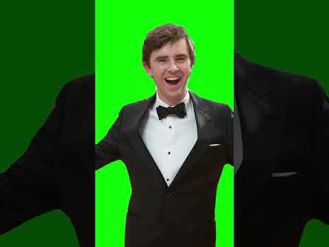 freddie-highmore-posing-on-the-red-carpet-green-screen - Green Screen Memes