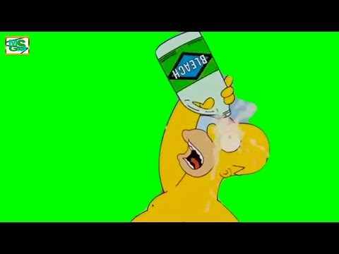 Homer Simpson Bleach Meme Green Screen download