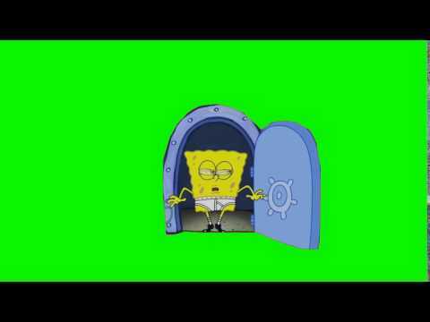 Spongebob Opening Door green screen download