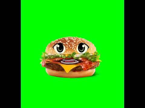 burger on green screen download