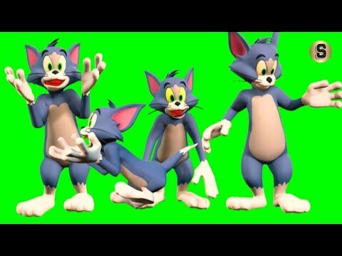 tom and jerry green screen download