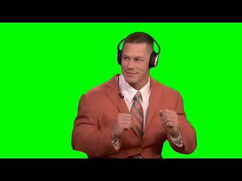 John Cena vibing to Cupid green screen download