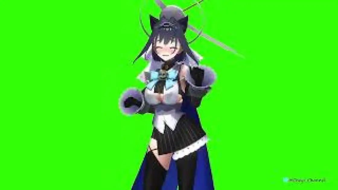 sad cat dance green screen