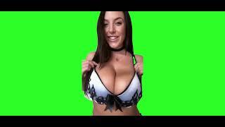 angela-white-boob-bounce-green-screen - Green Screen Memes