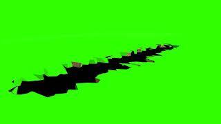 Cracking ground effect Green Screen download