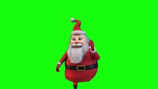 Santa Running Meme Green Screen download