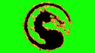 Mortal Kombat 1 fire dragon green screen download