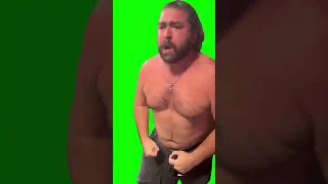 Barstool Sports Guy Screaming Green Screen