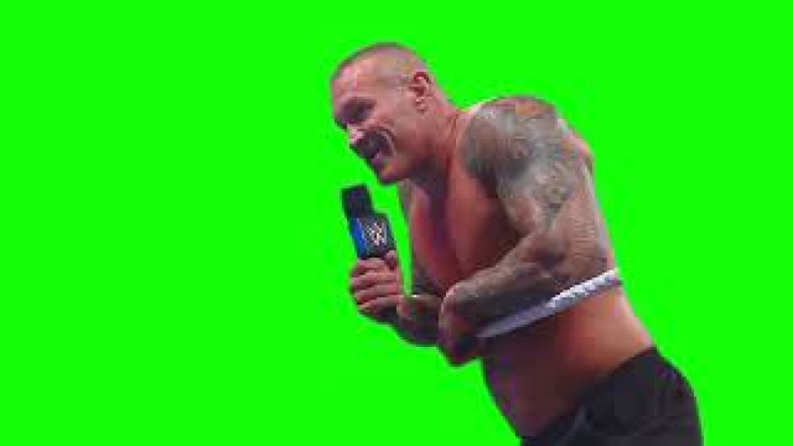 Randy Orton daddy's back green screen