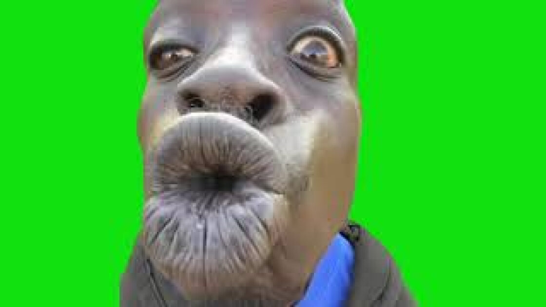 Big Kiss Meme Green Screen