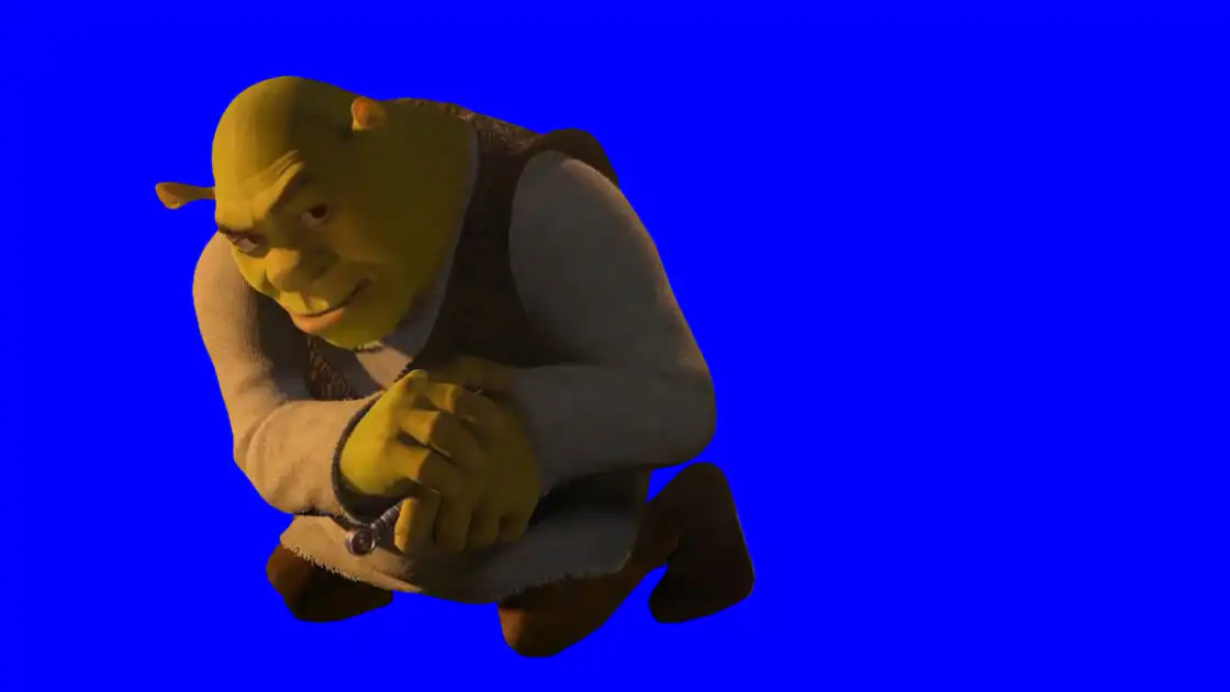 Shrek Rizz Green Screen