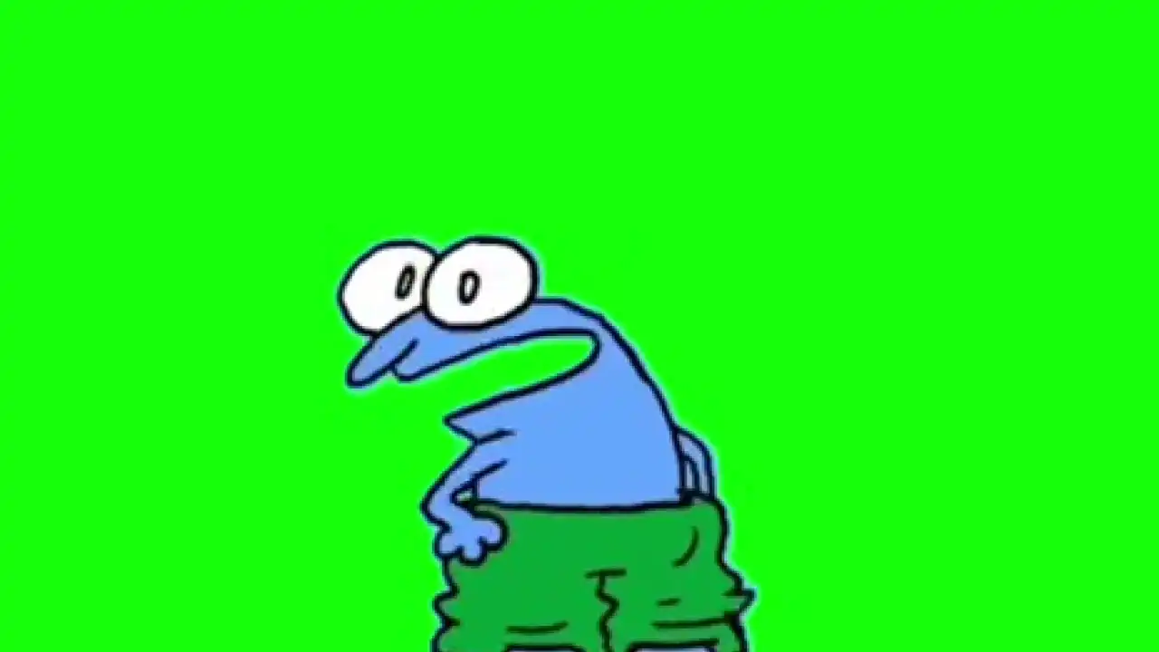 Im changing dont look meme green screen