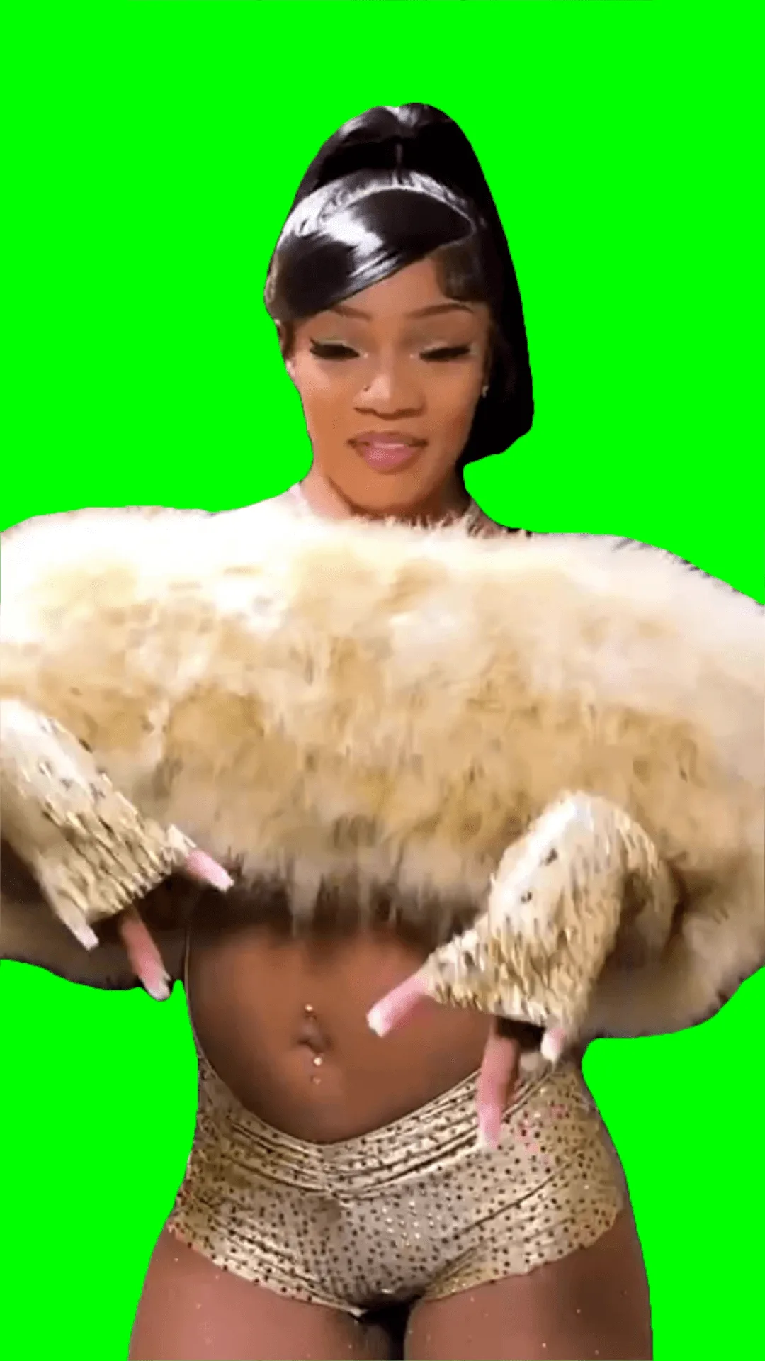 Glorilla N T Pain Eugh Eugh Meme Green Screen Video Download MP4