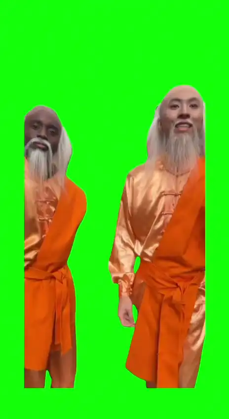 Ray and Kai la calm Meme Green Screen